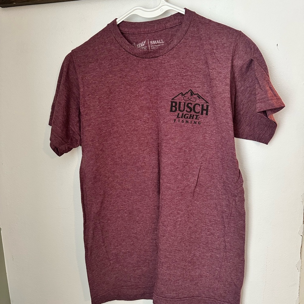 Busch Light Women's Maroon Short Sleeve Tee